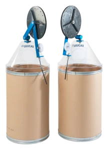 OSUCAS drum cover with de-coiling device on two wire drums