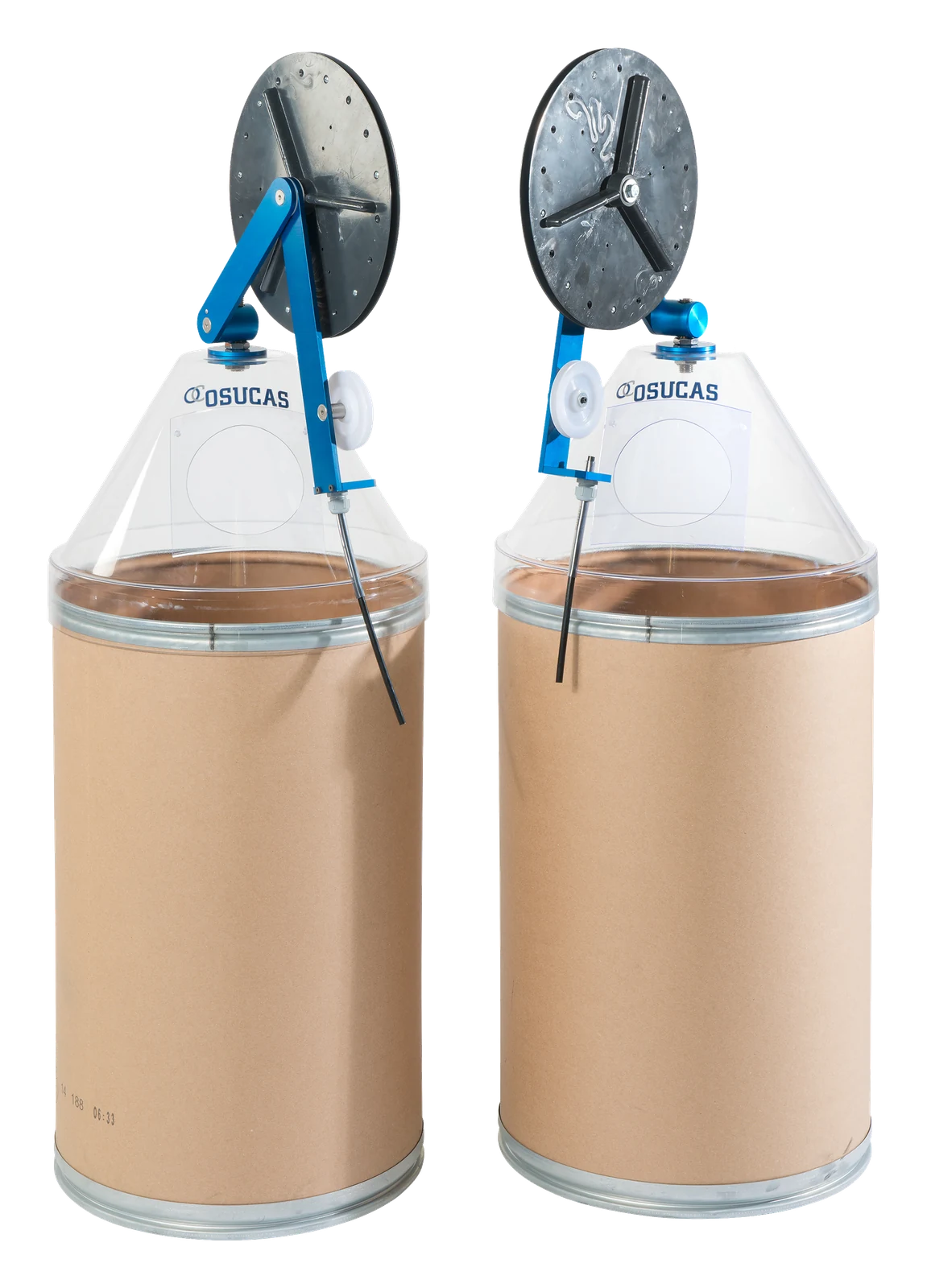 OSUCAS drum cover with de-coiling device on two wire drums