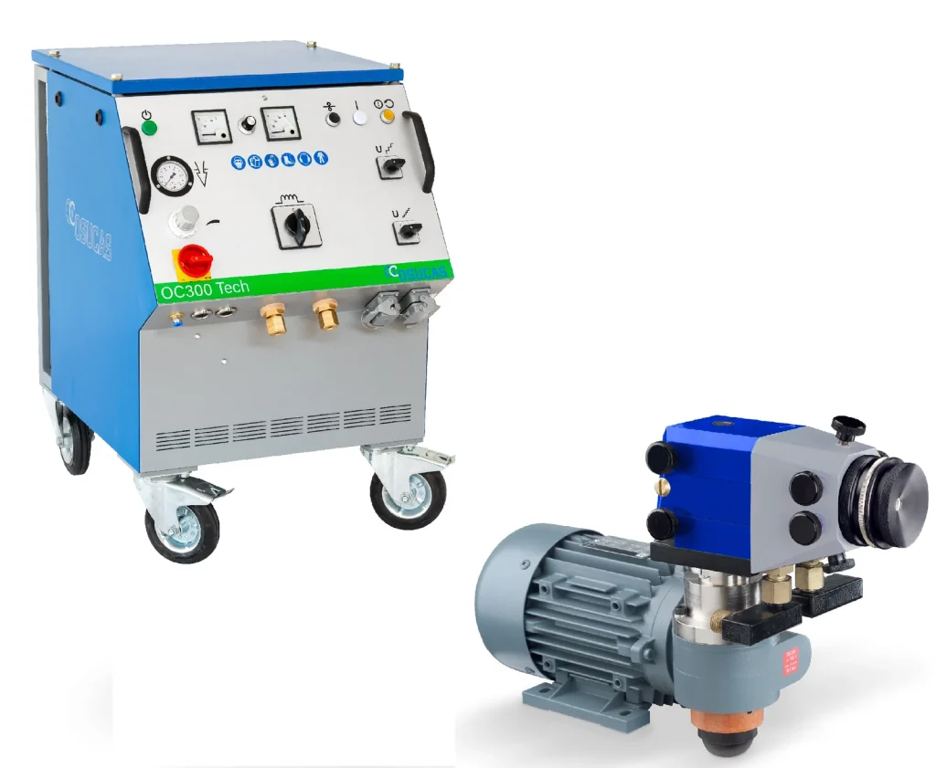 Metallspritzanlage OC300 Tech mit Support-Spritzmaschine LDU2-E