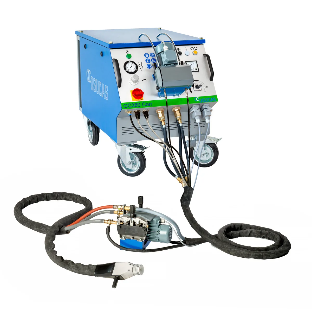 OSUCAS OC380 Corr + WF4/WF6 + Schub5 Support – Metallspritzanlage