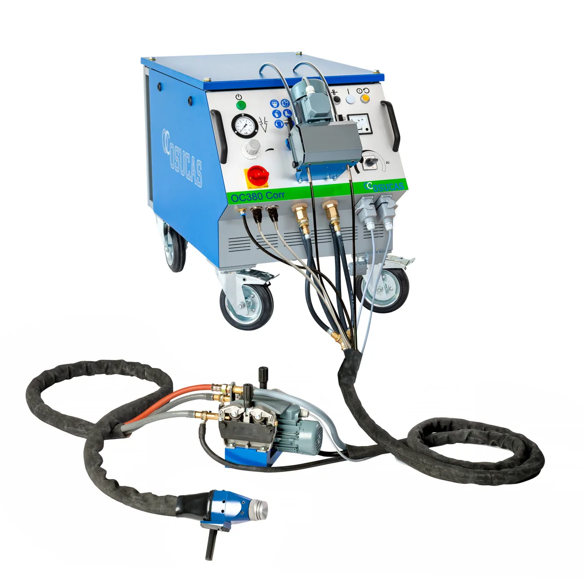 Metallspritzanlage OC380 Corr mit WF4/WF6 und Support-Spritzapparat OC-Mini