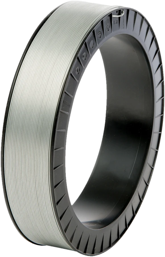 OSUCAS metal spray wire on reel spool, matt silver