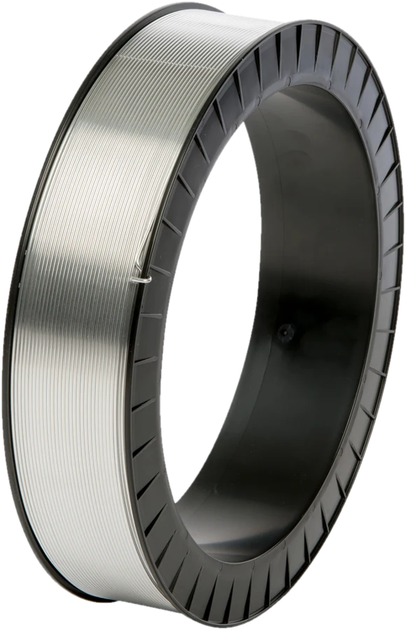 OSUCAS metal spray wire on reel spool, light silver